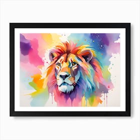 Lion Painting 38 Art Print