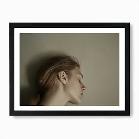 Portrait Of A Young Blonde Woman 5 Art Print