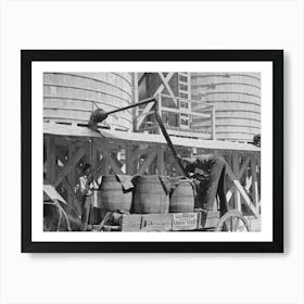 Untitled Photo, Possibly Related To Loading Liquid Feed Onto Truck From Tanks At Distillery Near Owensboro Art Print