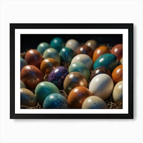 Colorful Easter Eggs 1 Art Print