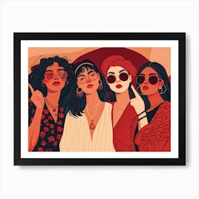 Group Of Women 23 Art Print