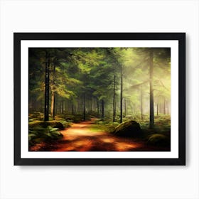 Forest Path 1 Art Print