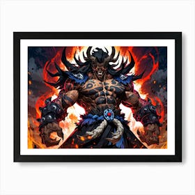 Demon Warrior 1 Art Print