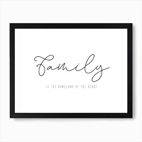 Family Homeland Art Print