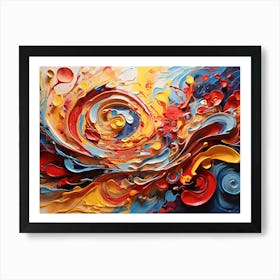 Abstract Painting Paintings Art Print 4 Art Print