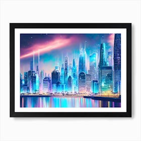 Futuristic Cityscape 33 Art Print