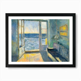Seabound Beauty Painting Inspired By Paul Cezanne Art Print