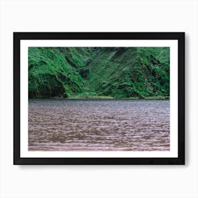 Lake Surrounded by Green Mountains Art Print