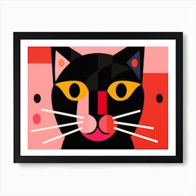 Cat Face Art Print