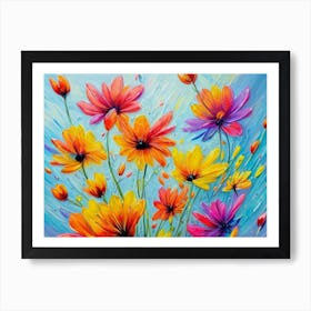 Colorful Flowers 2 Art Print