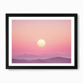 Abstract mountain Art Print