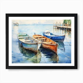 Boats On The Water Art Print