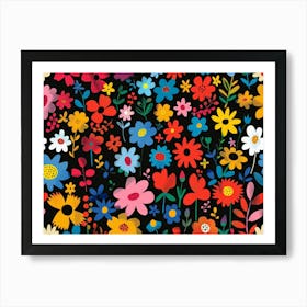 Floral Pattern 5 Art Print