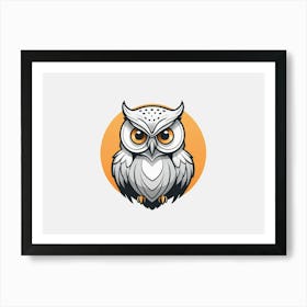 Owl Logo Art Print