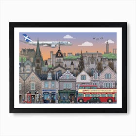 Edinburgh Pixel Art Print