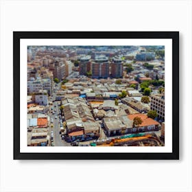 Aerial View Of South Tel Aviv Neighborhoods Cityspace Art Print