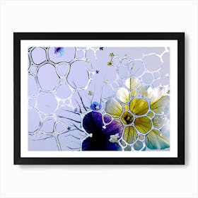 Bubbles Beyond Blue 2 Art Print