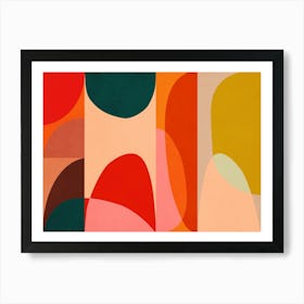 Rounded Pieces 2 Art Print