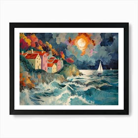 House By The Sea Art Print