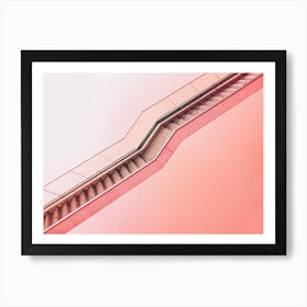 Pink Stairs Art Print