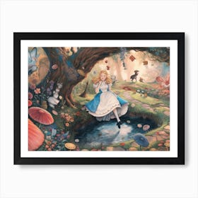 Alice In Wonderland Dreamscape Art Print