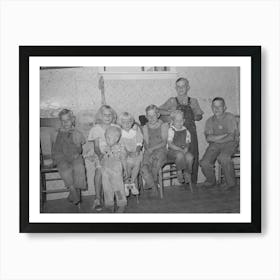 Family Of William Rall, Fsa (Farm Security Administration) Client, In Sheridan County, Kansas By Russell Lee Art Print