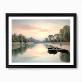 Reflections On The Seine Art Print