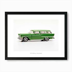 Toy Car 55 Chevy Nomad Green Poster Art Print