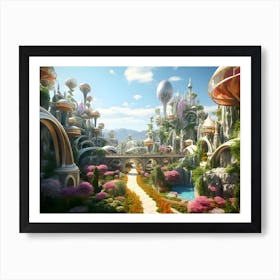 Fantasy City 2 Art Print