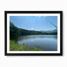 Fishing In The Mountains Art Print