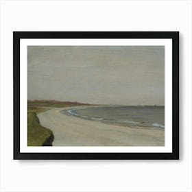 Vintage Painting Beach By The Sea Art Print