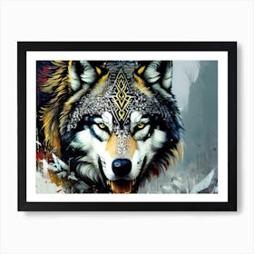 Wolf art 17 Art Print