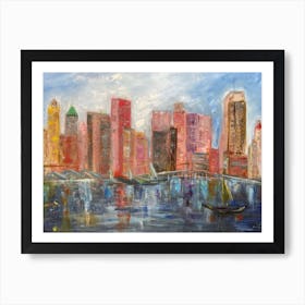 Summertime in  New York City Art Print