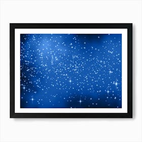 Denim Shining Star Background Poster