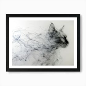 Smokey Cat 1 Art Print