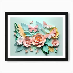 Paper Flowers 2 Art Print