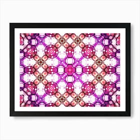 Violet Delicate Pattern Watercolor And Alcohol Ink In The Author S Digital Processing Art Print