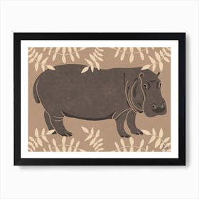 Hippo Art Print