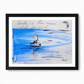 Lonely Ocean Art Print