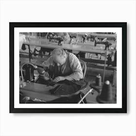 Closeup Of Cloak Operator In Cooperative Garment Factory At Jersey Homesteads, Hightstown, New Jersey By Russell Lee 1 Art Print