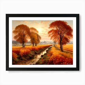 Default Autumn In The Loire Valley 1885 This Serene Landscape 3 Art Print