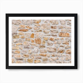 Old Stone Wall Texture Art Print