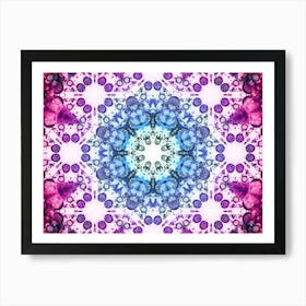 Abstraction Purple Mandala Pattern 2 Art Print