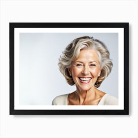 Senior Woman Smiling Art Print