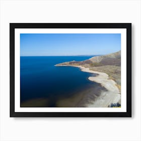 Volga River Art Prints, Russia, Samara Region, Zhiguli Mountains, reflection of the Molodetsky Kurgan Mountain on the Volga Art Print