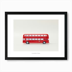 Toy Car Red London Bus Poster Art Print