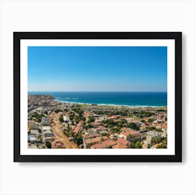 Panorama Aerial View Of South Tel Aviv Neighborhoods And Old Jaffa 1 Poster