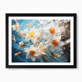 Water Daffodils Art Print