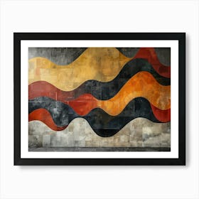 Abstract Wave Painting Art Print