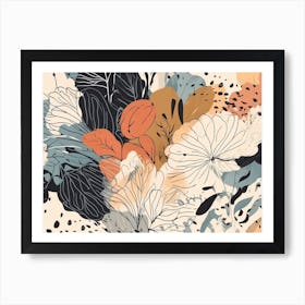 Vibrant Floral Boho Art Print